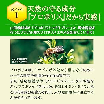 Amazon | 山田養蜂場 プロポリスリッチスプレー 30ml 4本 セット